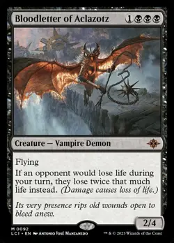 MTG Bloodletter of Aclazotz - Foil, NM-Mint, English The Lost Caverns of Ixalan - Image 1
