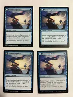 4 X Boomerang Basics Avatar: The Last Airbender NM/M Magic MTG - Image 2
