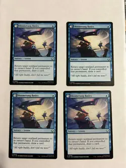 4 X Boomerang Basics Avatar: The Last Airbender NM/M Magic MTG - Image 3