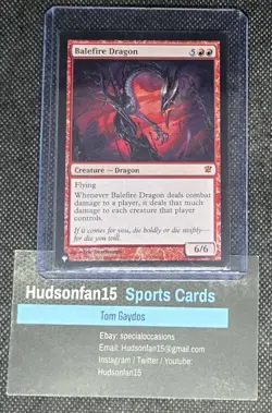 Balefire Dragon MTG 129 Innistrad English Creature Dragon Red - Image 1