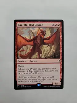MTG - Wrathful Red Dragon _ CLB Regular Rare #207 - Image 1