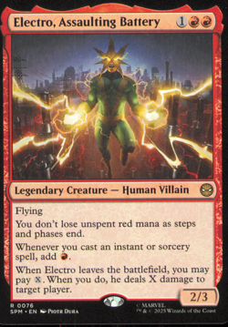 MTG Spider-Man R Electro, Assaulting Battery #0076 MINT - Image 1