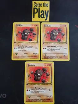 Pokemon TCG 1x SP 1st Edition Geodude - Fossil (47/62) x1 - Image 1