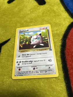 Pokemon Wotc Black Star Promo Jigglypuff #7 LP/NM - Image 1