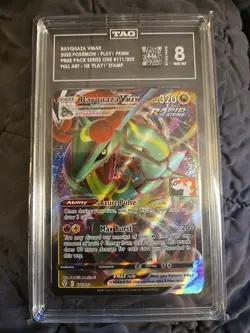 TAG 8 - Pokemon 111/203 Rayquaza VMAX - Play! Prize Pack Series 1 - Image 1