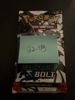 Heavy 22.91g Pokemon TCG SV 10.5 Black Bolt Booster Pack Sealed! - Image 4