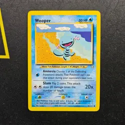 Pokemon Wooper - WOTC Neo Genesis Common 82/111 Unlimited 2000 - Image 1