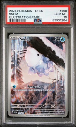 PSA 10 Gem Mint | Pokemon Temporal Forces Snom Illustration Rare 168/162 Card - Image 1