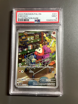 2023 Pokemon PAL EN Fuecoco Illustration Rare #201 (PSA 9 MINT) - Image 1