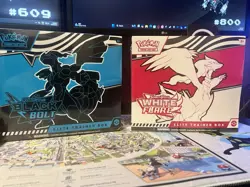 Pokemon S&V Black Bolt and White Flare Elite Trainer Box ETB 2 Sets New Sealed - Image 1