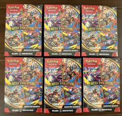 Pokemon TCG: Mega Evolution Booster Bundle Lot of 6 Boxes Sealed In Hand - Image 1