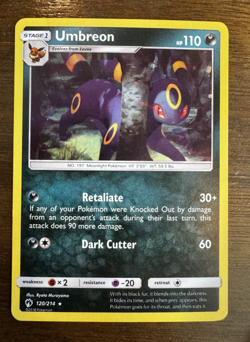 120/214 Umbreon - Pokemon Lost Thunder Blister Exclusives Holo - Image 1