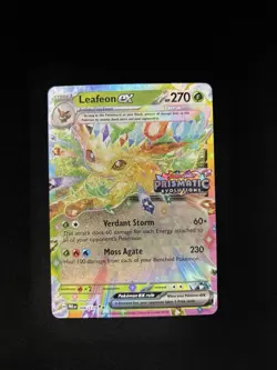 Leafeon Ex 006/131 - Double Rare STAMPED Prismatic Evolutions Pokemon TCG - Image 1