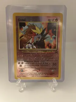 2001 Pokemon 3 Movie Black Star Promo Entei Reverse Holo 34 - MP - Image 1