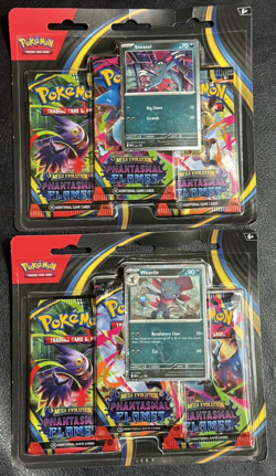 Pokemon TCG: Phantasmal Flames - Sneasel + Weavile 3-Pack Blister ( Set of 2 ) - Image 1