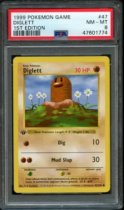 Pokemon 1st Edition Base 18 Common Lot PSA 8 Near Mint - See Description & Pics - Image 3