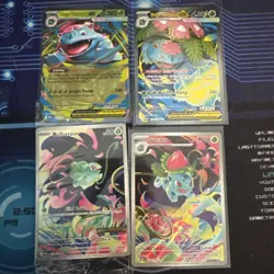 Mega Venusaur EX 155 Bulbasaur 133 Stamped Ivysaur 134 Mega Evolutions Pokemon - Image 1