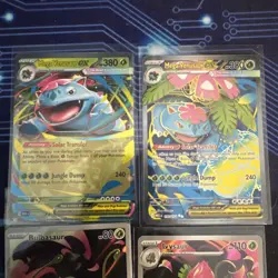 Mega Venusaur EX 155 Bulbasaur 133 Stamped Ivysaur 134 Mega Evolutions Pokemon - Image 2