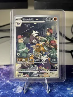 Excadrill 174/162 Illustration Rare Scarlet & Violet Temporal Forces Pokemon NM - Image 1