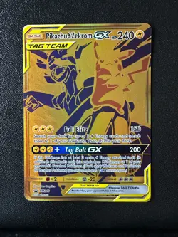 POKEMON TCG - SUN & MOON PROMO - PIKACHU & RESHIRAM GX TAG TEAM SM248 - Image 1