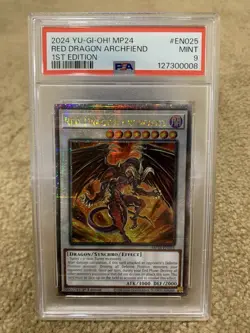 2024 YU-GI-OH! MP24 RED DRAGON ARCHFIEND 1ST EDITION PSA 10 - Image 1