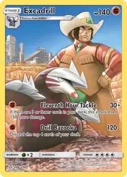 Excadrill (Secret) 246/236 Sm-Cosmic Eclipse Holo for sale online - Image 3