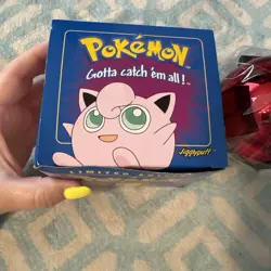 1999 Pokemon Jigglypuff Burger King 23K Gold Plated Trading Card w/ Pokeball NIB - Image 2