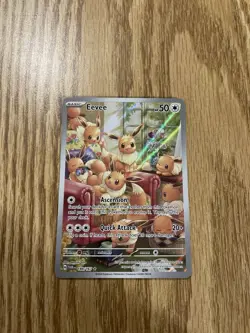 Pokemon Eevee TCG Holo Illustration Card 188/167 Twilight Masquerade - Image 1