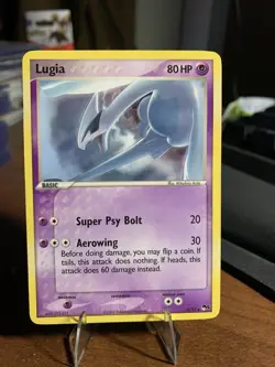 Pokemon TCG Lugia 2007 Pop Series 5 Non Holo Rare Card 2/17 - Image 1