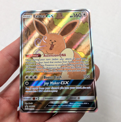 Eevee GX SM233 LP Pokemon TCG Card Full Art Black Star Promo Sun & Moon - Image 2