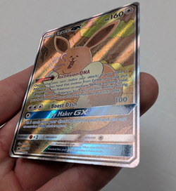 Eevee GX SM233 LP Pokemon TCG Card Full Art Black Star Promo Sun & Moon - Image 4