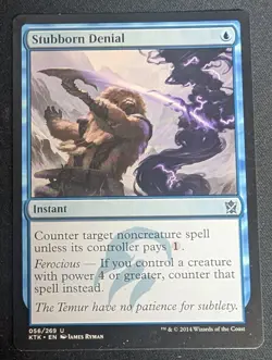 Stubborn Denial X1 nm- Khans of Tarkir (KTK) - Magic the Gathering MtG - Image 1
