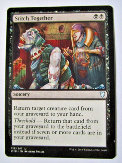 MTG Stitch Together Commander 2018 Light Play!! - Image 1