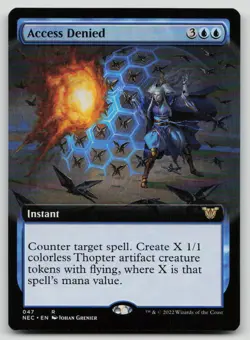 Access Denied (Extended Art) R Commander: Kamigawa: Neon Dynasty 47 NM - Image 1