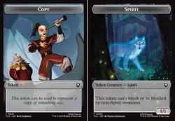 1x MTG - Copy \ Spirit Token #01/03- Avatar: The Last Airbender - Image 1