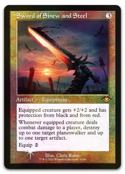 Sword of Sinew and Steel (Retro Frame) (Foil Etched) #31 NM Modern Horizons - Image 1