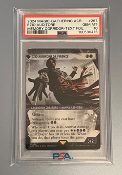 MTG Assassin's Creed - Ezio Auditore Memory Corridor #267 Textured Foil PSA 10 - Image 1