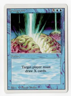 Braingeyser • Revised Edition • NM/LP Lightly Played • MtG Magic Gathering - Image 1