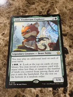 LOOT, EXUBERANT EXPLORER Magic MTG Foundations - Image 1