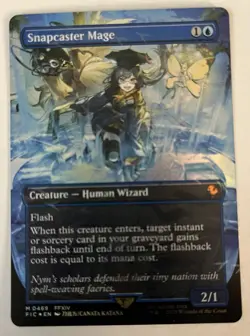 MtG Chocobo Track Foil Borderless Snapcaster Mage FIC Final Fantasy Magic - Image 1