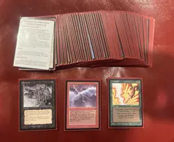 MTG LEGENDS Common Set LP/NM Magic The GATHERING Chain Lightning Darkness - Image 1