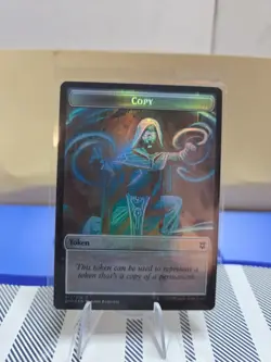 MTG Zendikar Rising FULL ART FOIL Double Token COPY (012) CAT BEAST (003) NM - Image 2