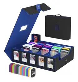 5 Row Trading Card Storage Box Deck Case Commander Display MTG TIG Magic Cards - Image 1