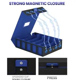 5 Row Trading Card Storage Box Deck Case Commander Display MTG TIG Magic Cards - Image 4