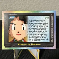 EP13 Mystery at the Lighthouse - TV Animation Edition - Pokemon Topps Card - Image 4