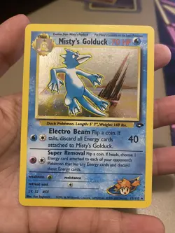 Misty's Golduck 12/132 Gym Challenge Rare Holo Pokemon Card - Image 1