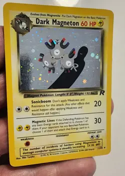 Dark Magneton 11/82 Pokemon Team Rocket 1st Edition Holo Rare Card - Image 2