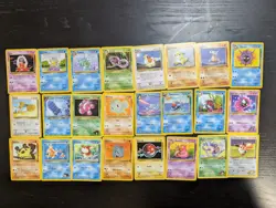 Vintage Pokemon Cards (99 Cards In Total) - Image 1