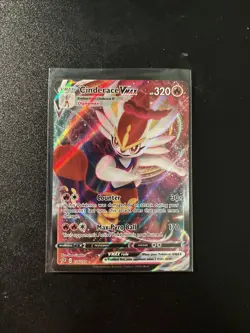 Cinderace VMAX 036/192 SWSH Rebel Clash Full Art Holo Card Near Mint Condition - Image 1