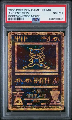 Ancient Mew PSA 8 - 2000 Pokemon Movie Promo - Holographic Vintage Card - Image 1